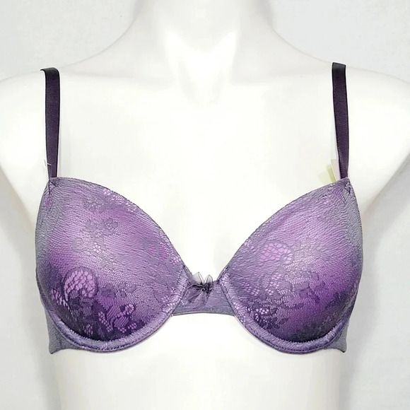 34B Vanity Fair 75215 Modern Coverage Lace Lift UW‎ Bra NWT - Picture 1 of 6